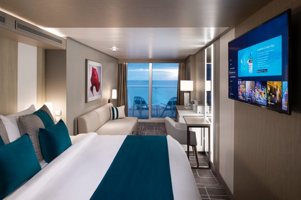 Celebrity Cruises, Celebrity Apex, Edge Sunset Veranda Bedroom ©CEL